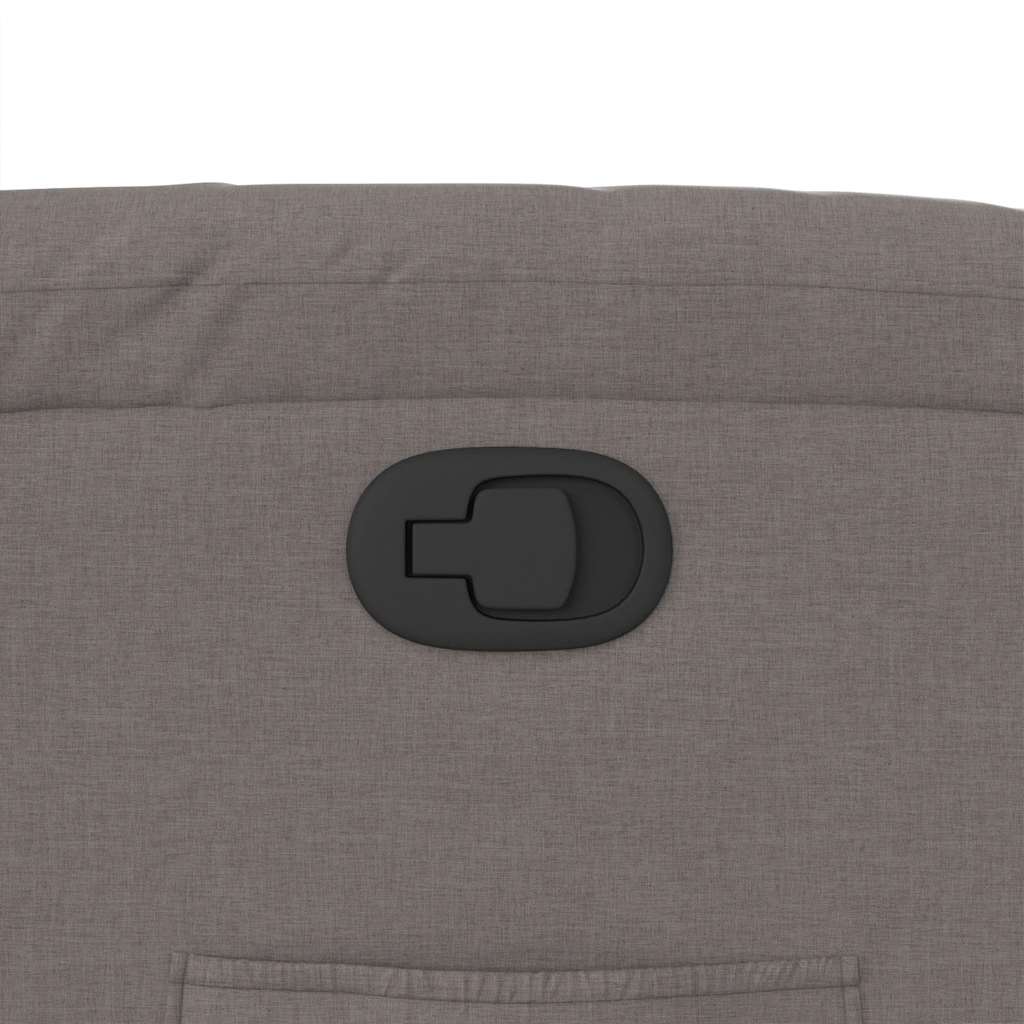 Fåtölj Taupe Reclinerfåtölj tyg