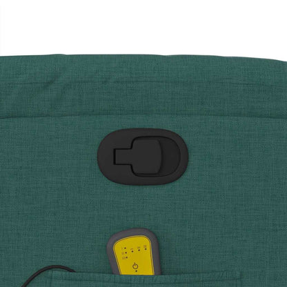 Elektrisk Massagefåtölj Grön Mörkgrön tyg