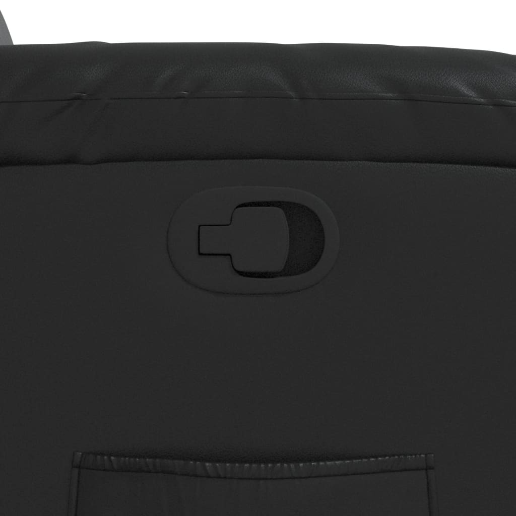 Fåtölj Svart Reclinerfåtölj konstläder