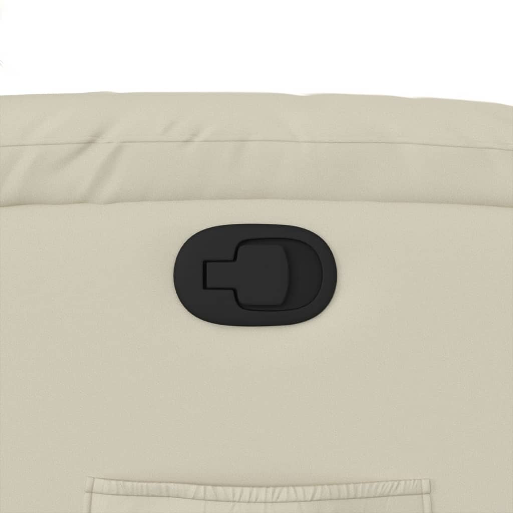 Fåtölj Gräddvit Reclinerfåtölj konstläder