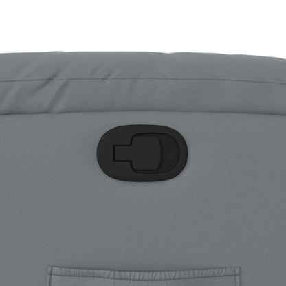 Fåtölj Grå Reclinerfåtölj konstläder