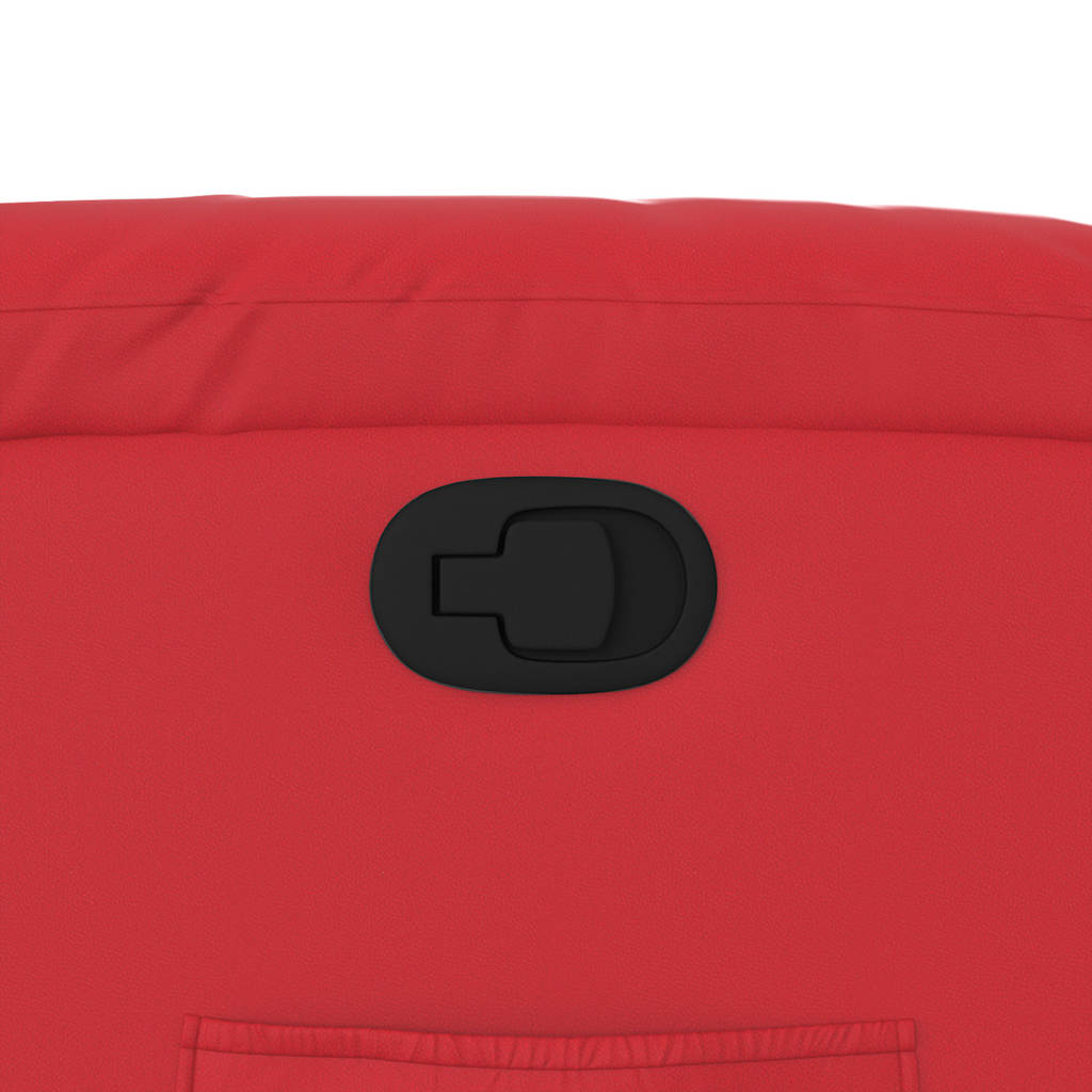 Fåtölj Röd Reclinerfåtölj konstläder