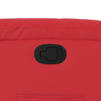 Fåtölj Röd Reclinerfåtölj konstläder