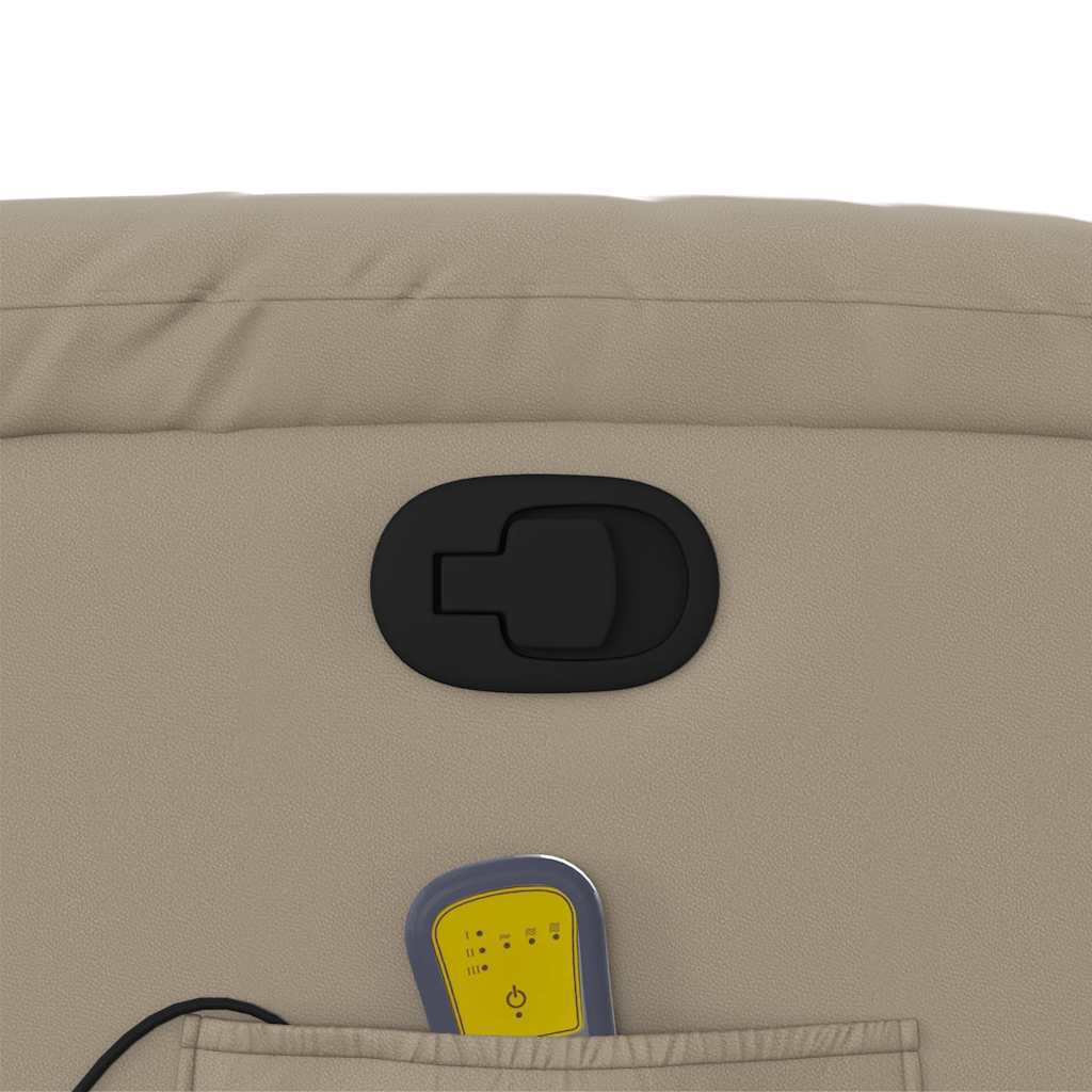 Elektrisk Massagefåtölj Cappuccino konstläder