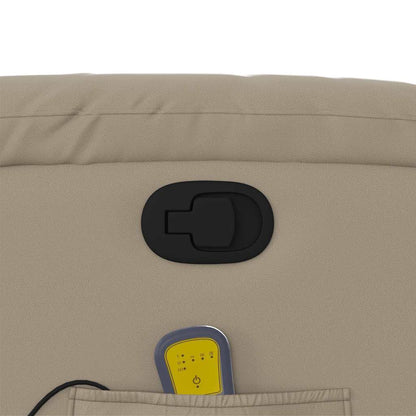 Elektrisk Massagefåtölj Cappuccino konstläder