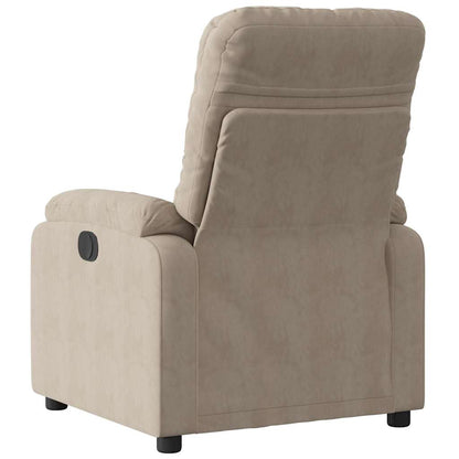 Fåtölj Taupe Reclinerfåtölj mikrofibertyg