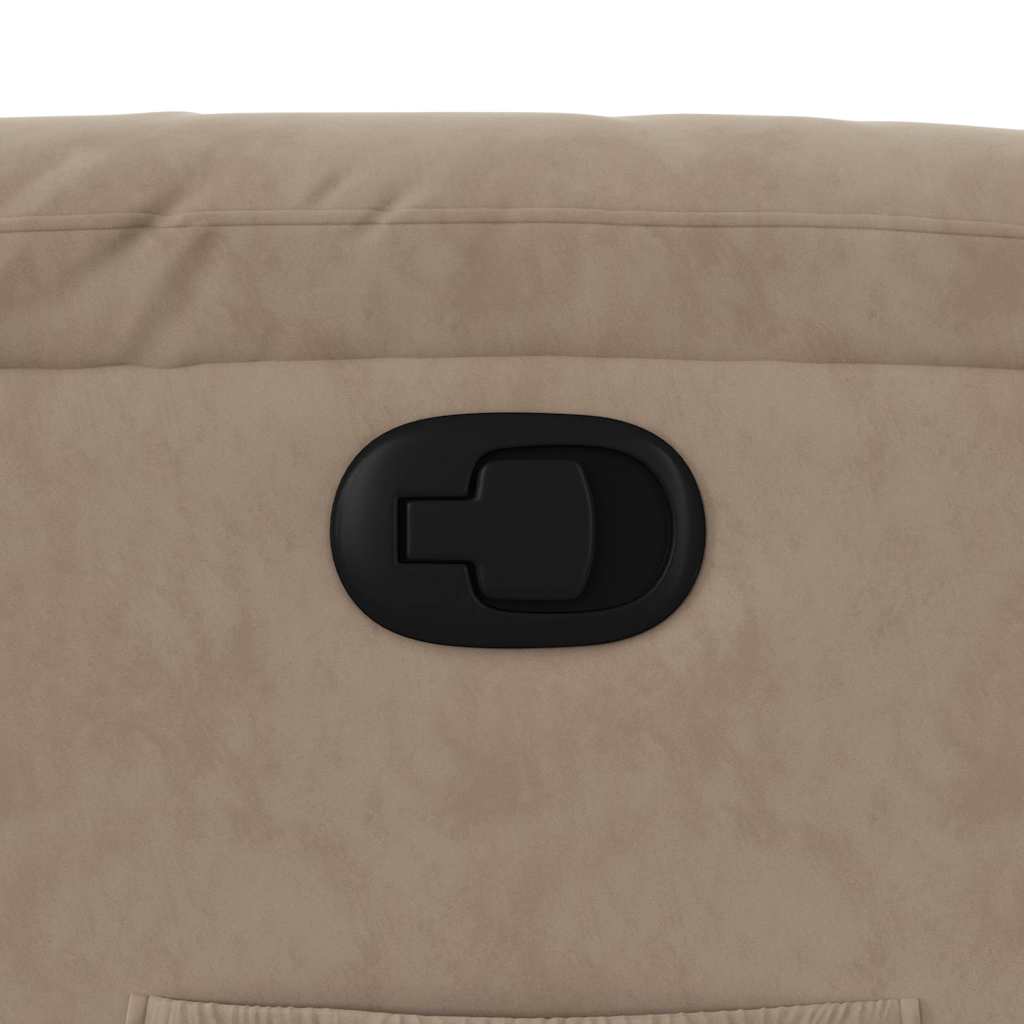 Fåtölj Taupe Reclinerfåtölj mikrofibertyg