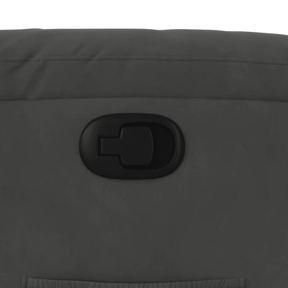 Fåtölj Mörkgrå Reclinerfåtölj mikrofibertyg