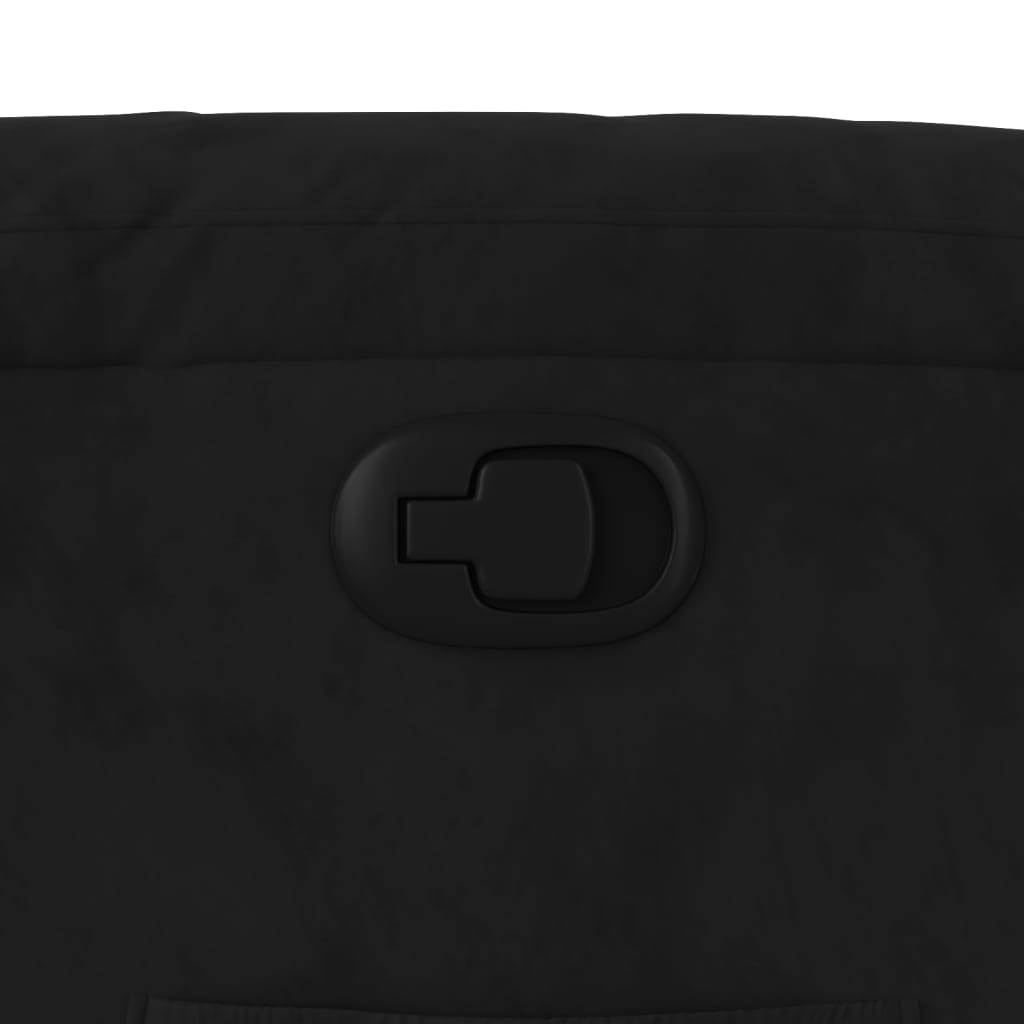 Fåtölj Svart Reclinerfåtölj mikrofibertyg