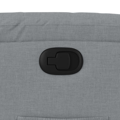 Fåtölj Ljusgrå Reclinerfåtölj tyg