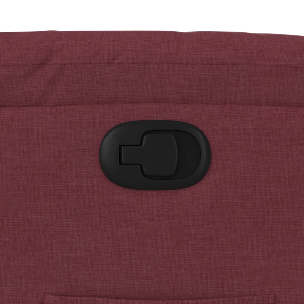 Fåtölj Vinröd Reclinerfåtölj tyg