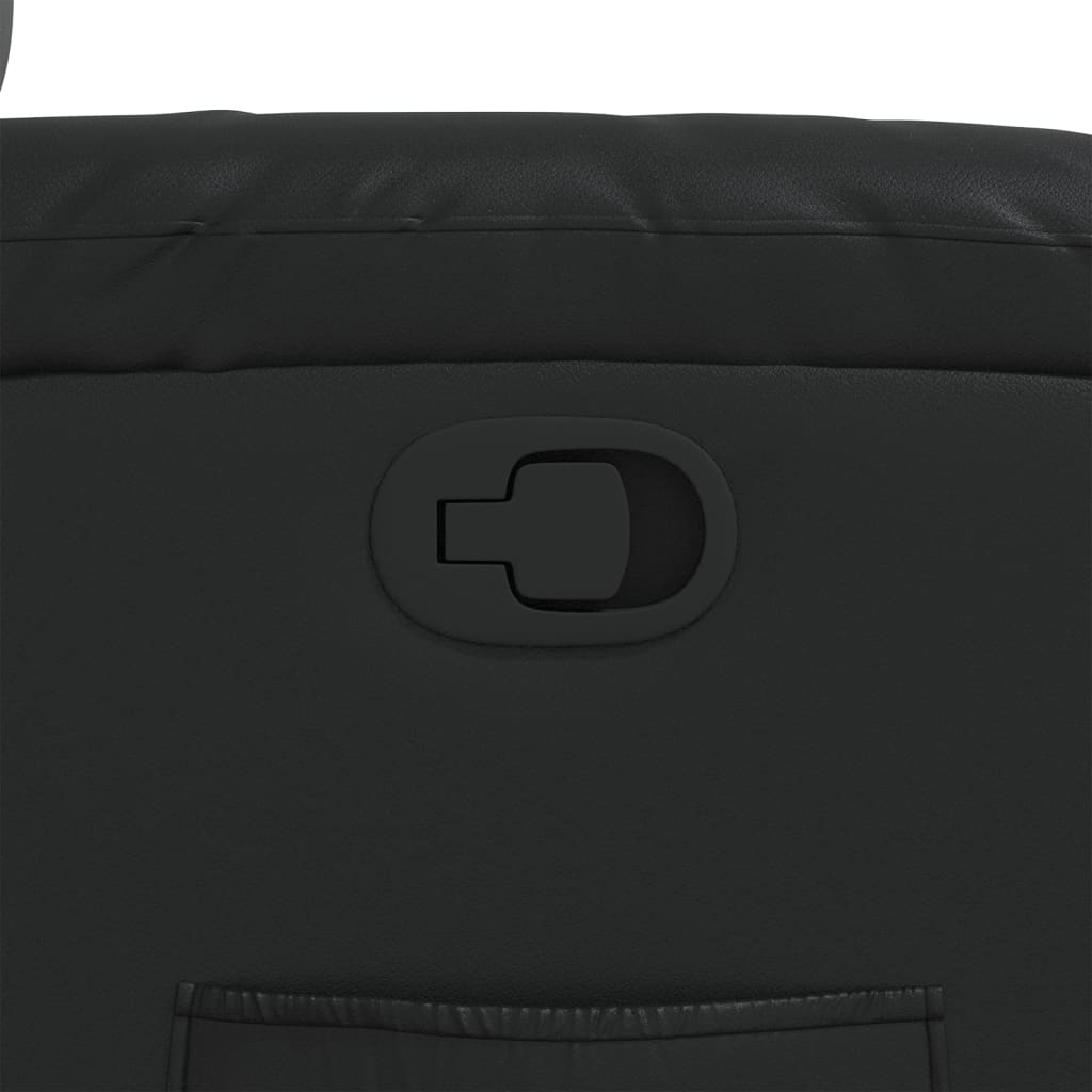 Fåtölj Svart Reclinerfåtölj konstläder