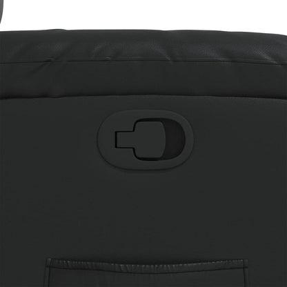 Fåtölj Svart Reclinerfåtölj konstläder