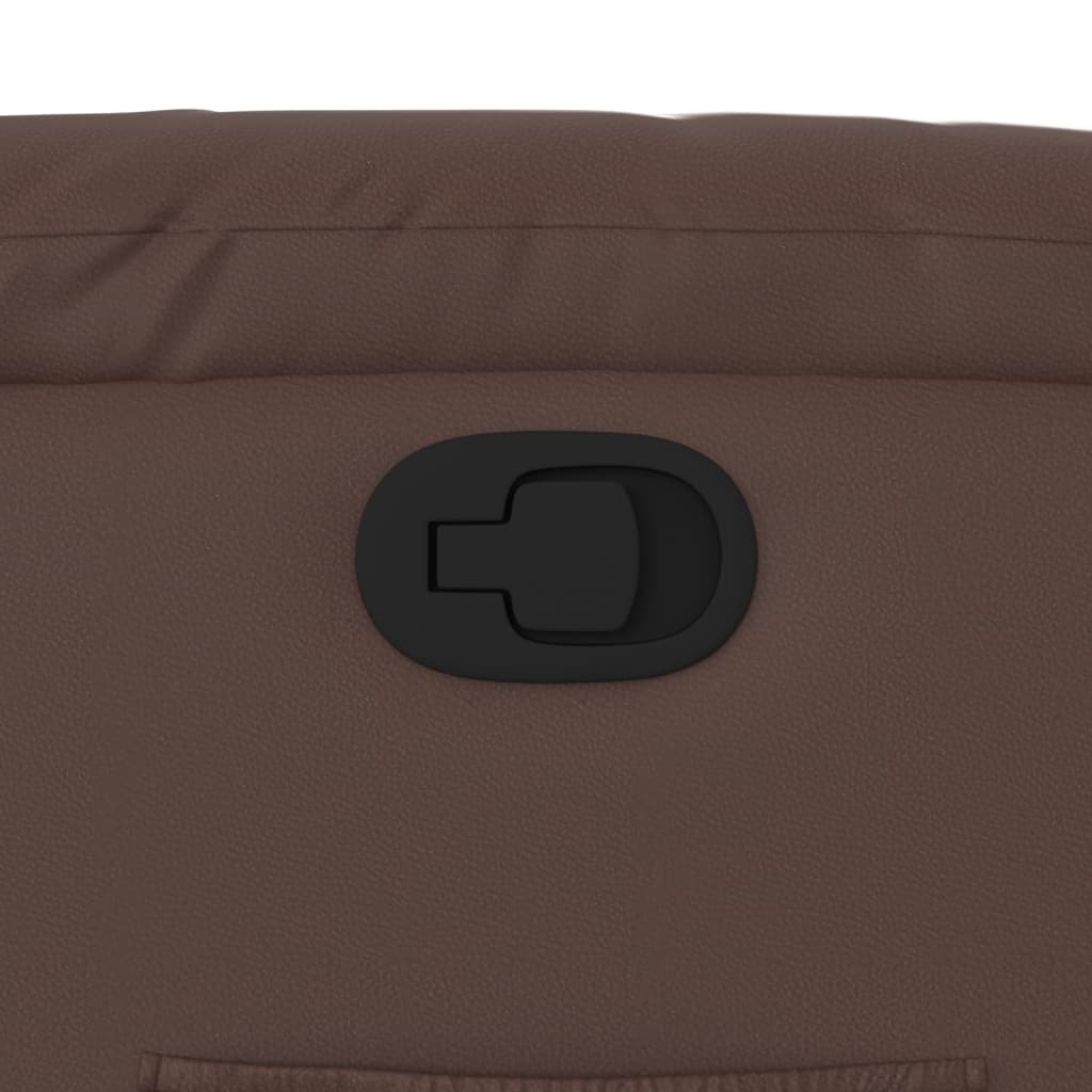 Fåtölj Brun Reclinerfåtölj konstläder