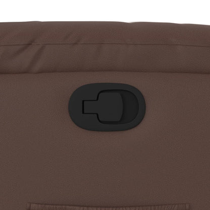 Fåtölj Brun Reclinerfåtölj konstläder