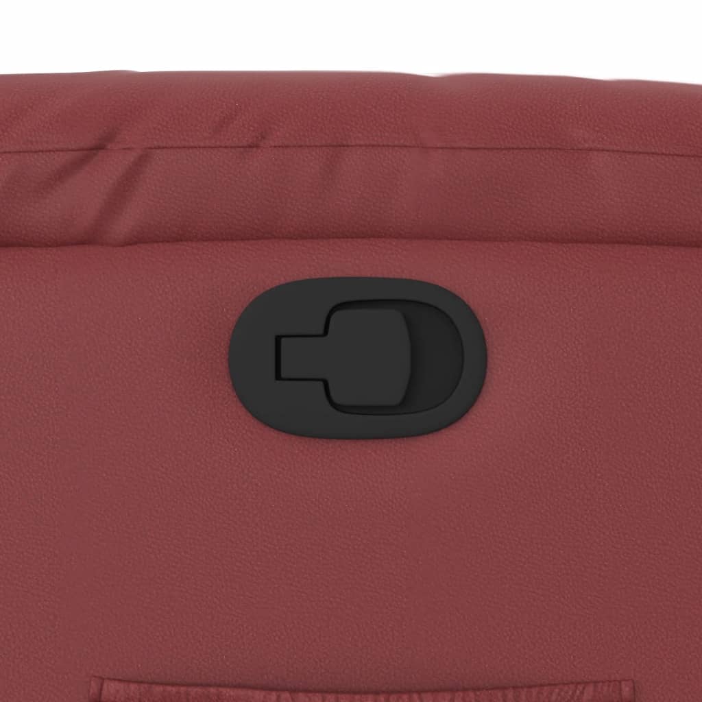 Fåtölj Vinröd Reclinerfåtölj konstläder