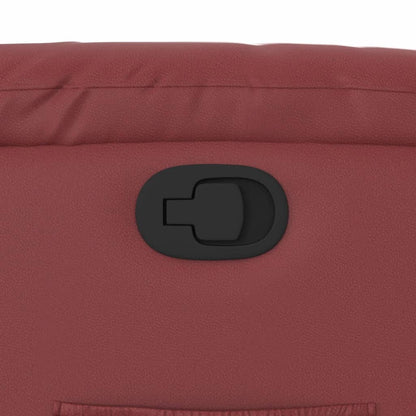 Fåtölj Vinröd Reclinerfåtölj konstläder