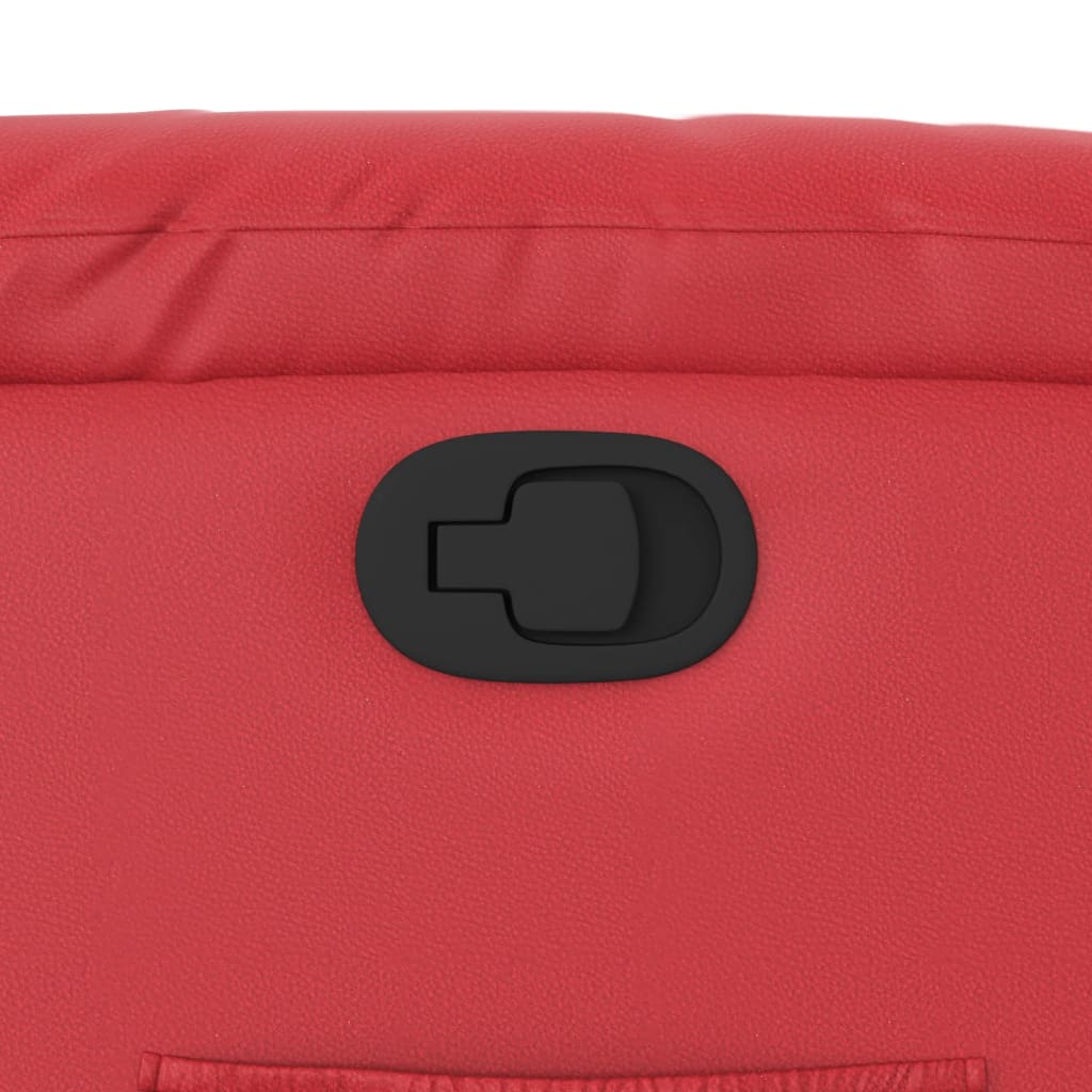 Fåtölj Röd Reclinerfåtölj konstläder