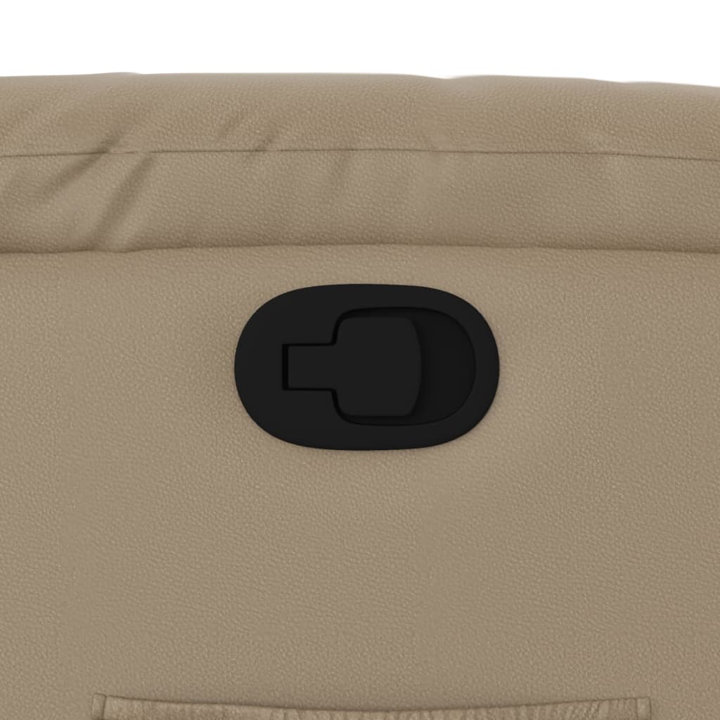 Fåtölj Cappuccino Reclinerfåtölj konstläder