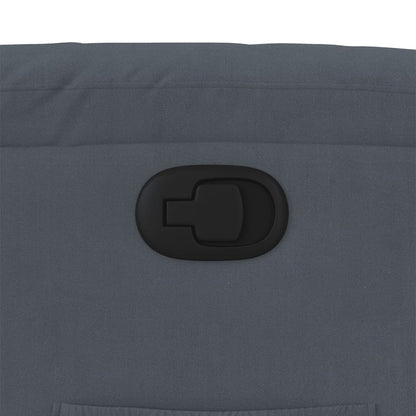 Fåtölj Mörkgrå Reclinerfåtölj sammet