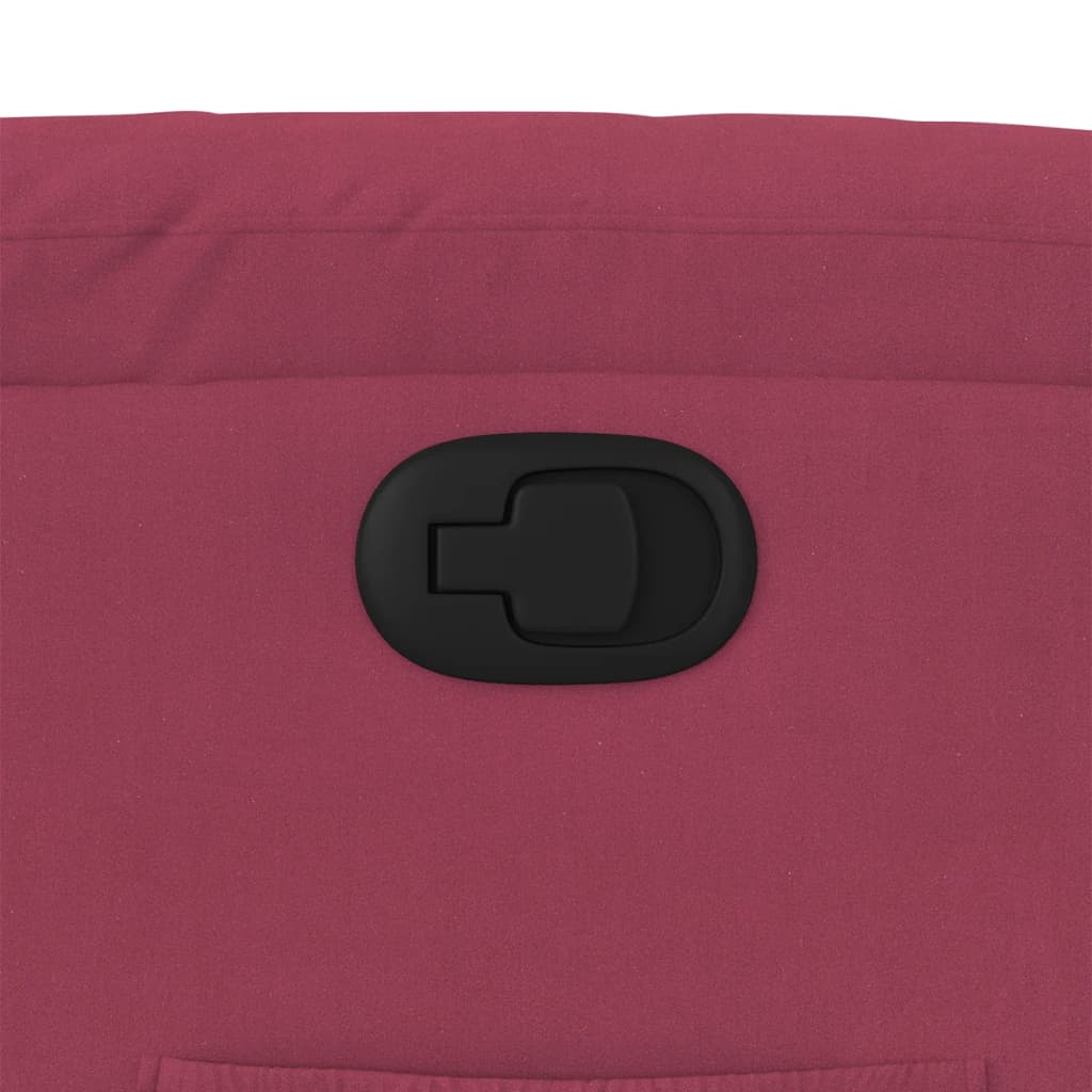 Fåtölj Vinröd Reclinerfåtölj sammet