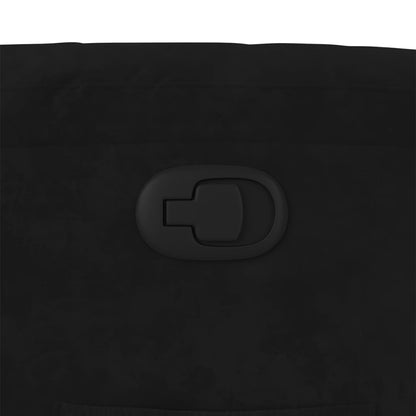 Fåtölj Svart Reclinerfåtölj sammet