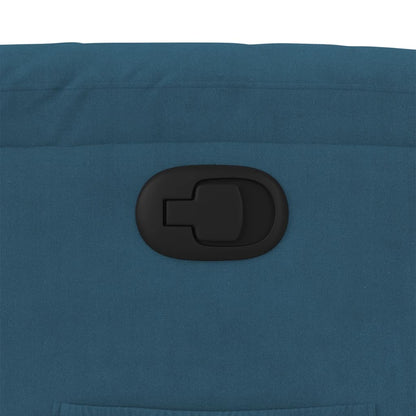 Fåtölj Blå Reclinerfåtölj sammet