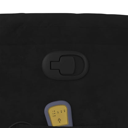 Elektrisk Massagefåtölj Svart sammet