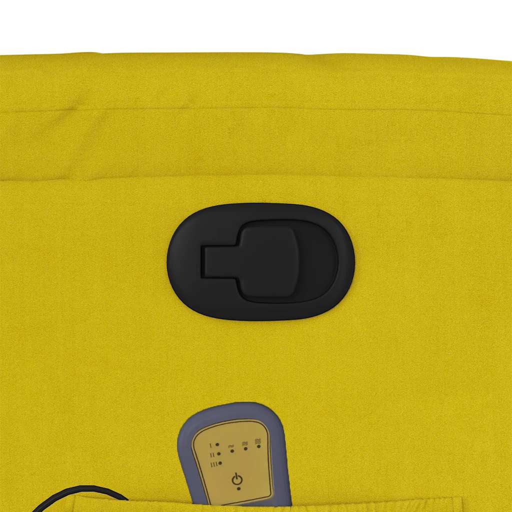 Elektrisk Massagefåtölj Gul sammet