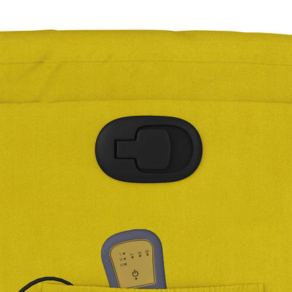 Elektrisk Massagefåtölj Gul sammet