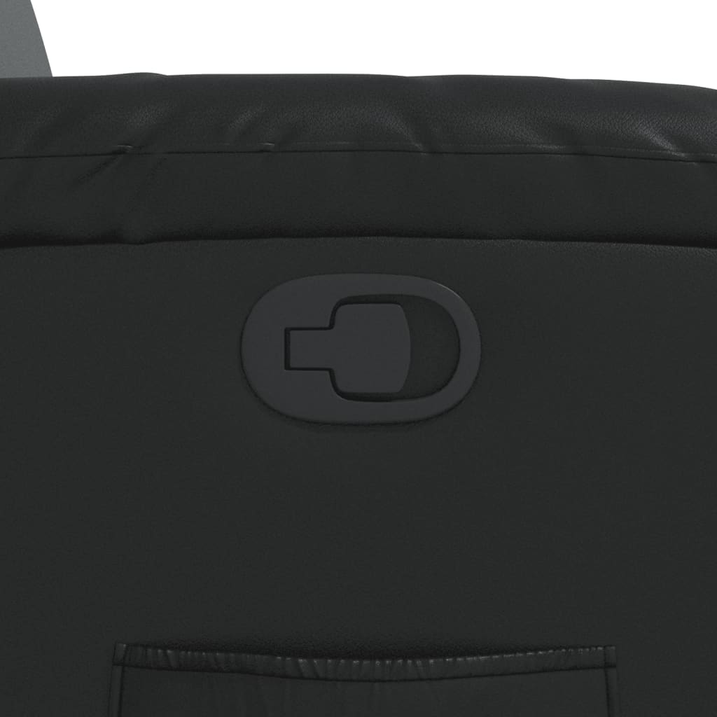 Fåtölj Svart Reclinerfåtölj konstläder