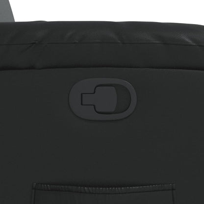 Fåtölj Svart Reclinerfåtölj konstläder