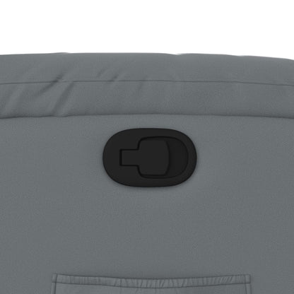 Fåtölj Grå Reclinerfåtölj konstläder