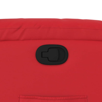 Fåtölj Röd Reclinerfåtölj konstläder