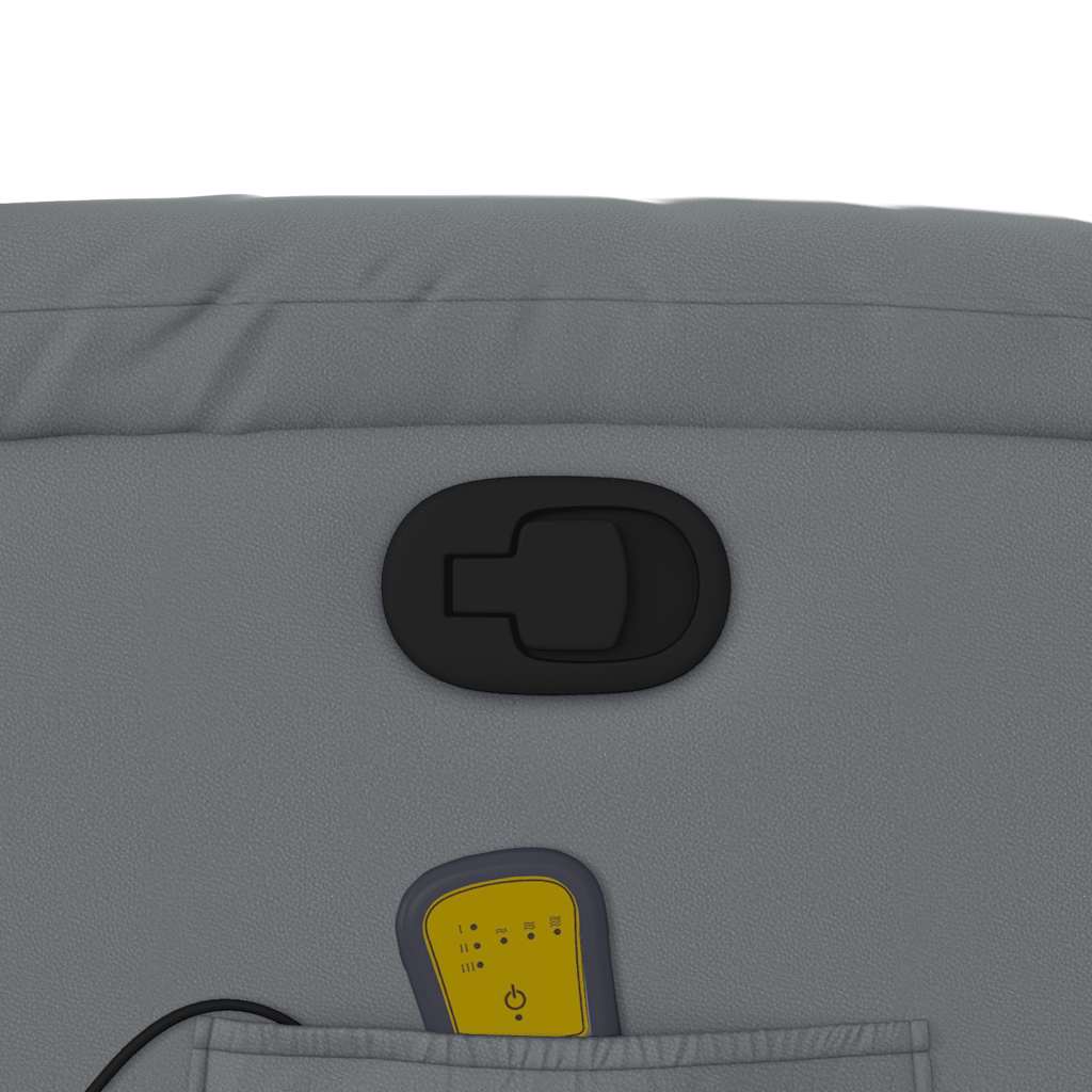 Elektrisk Massagefåtölj Grå konstläder