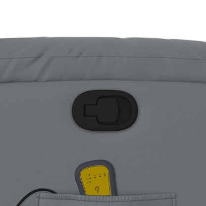 Elektrisk Massagefåtölj Grå konstläder