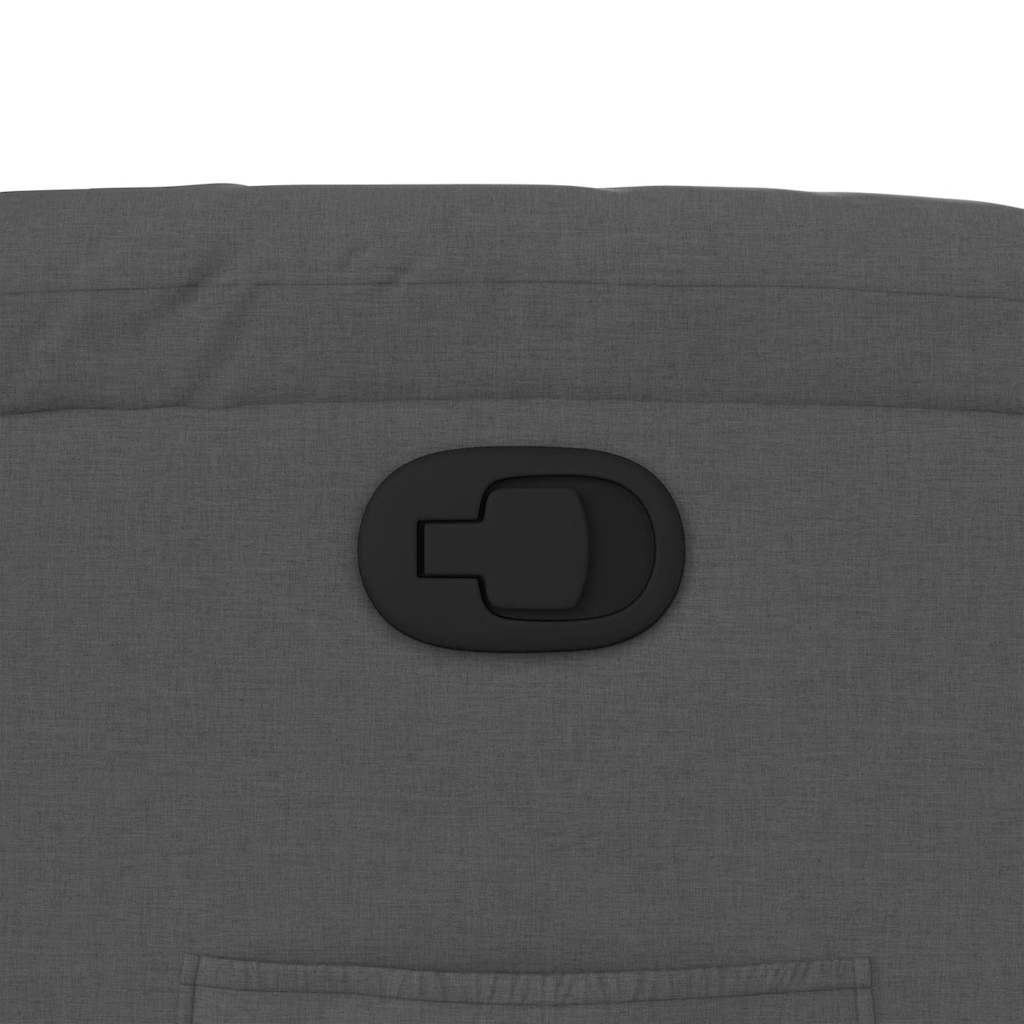 Fåtölj Mörkgrå Reclinerfåtölj tyg