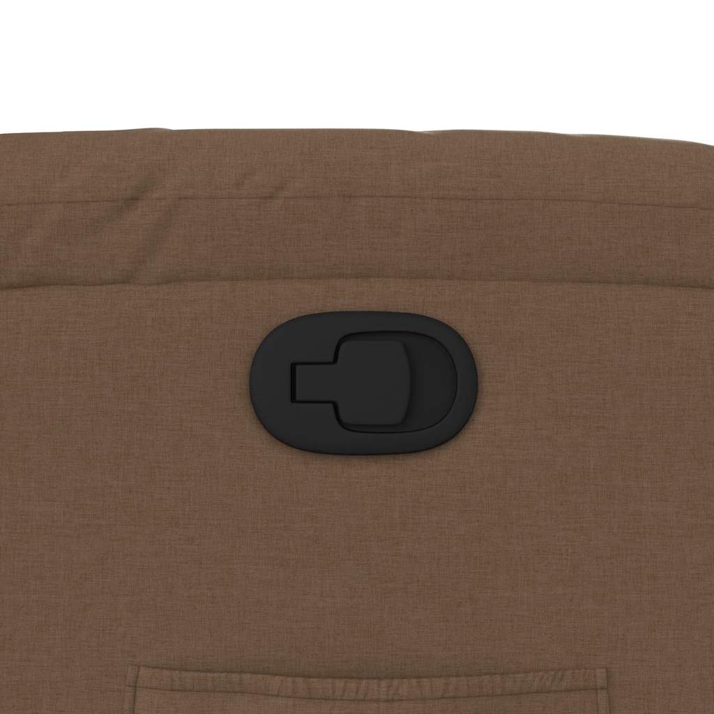 Fåtölj Brun Reclinerfåtölj tyg