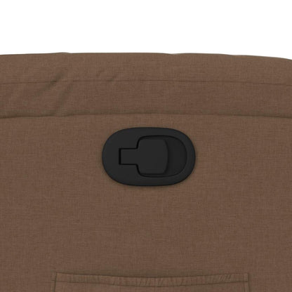 Fåtölj Brun Reclinerfåtölj tyg