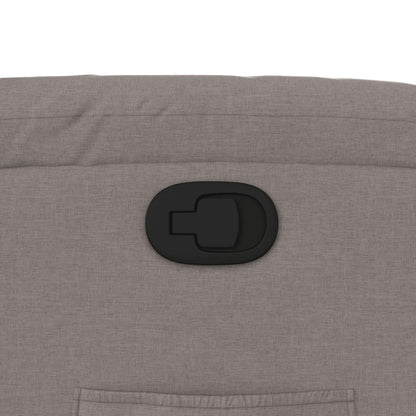 Fåtölj Taupe Reclinerfåtölj tyg