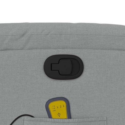 Elektrisk Massagefåtölj Ljusgrå tyg