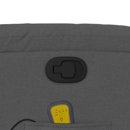 Elektrisk Massagefåtölj Mörkgrå tyg