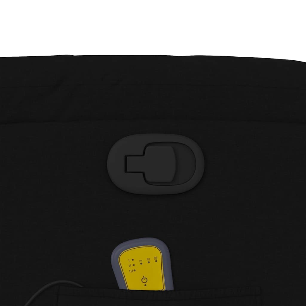 Elektrisk Massagefåtölj Svart tyg