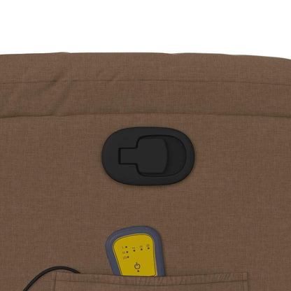 Elektrisk Massagefåtölj Brun tyg