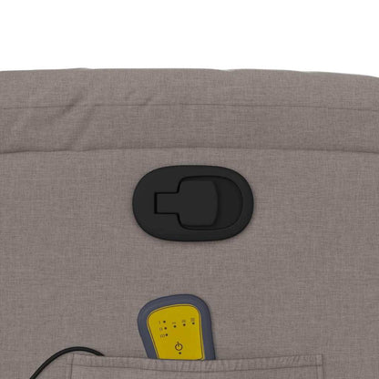 Elektrisk Massagefåtölj Taupe tyg