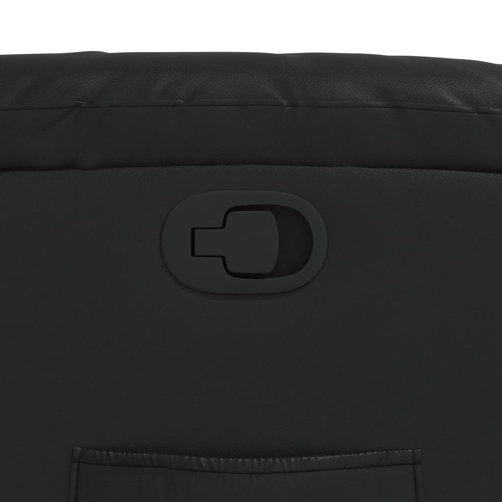 Fåtölj Svart Reclinerfåtölj konstläder