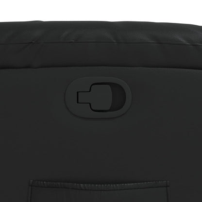 Fåtölj Svart Reclinerfåtölj konstläder