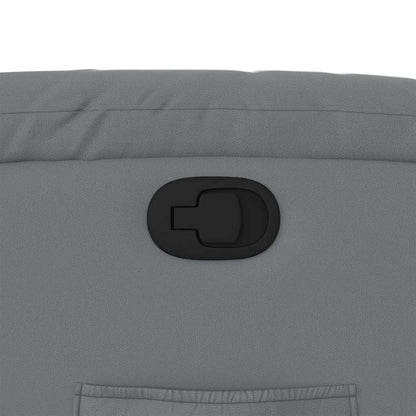 Fåtölj Grå Reclinerfåtölj konstläder