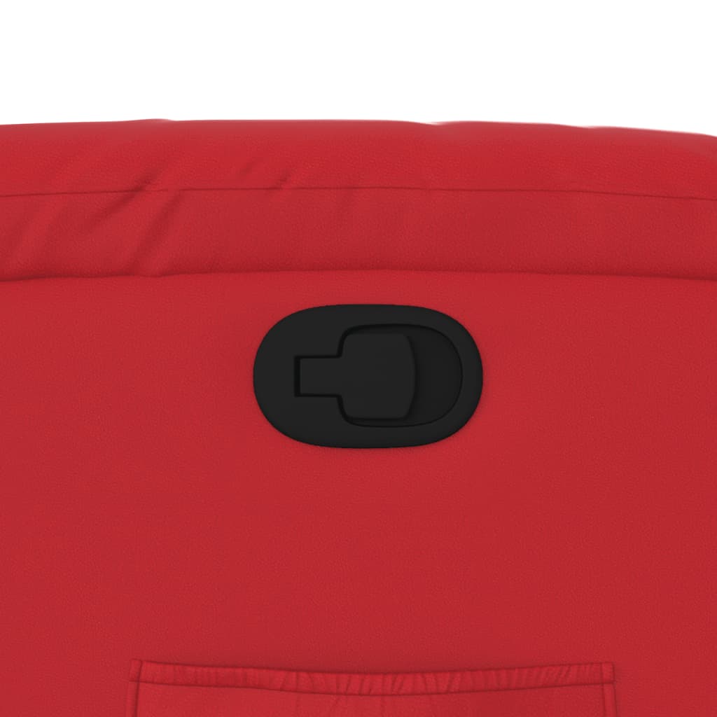 Fåtölj Röd Reclinerfåtölj konstläder