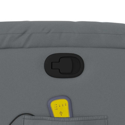 Elektrisk Massagefåtölj Grå konstläder